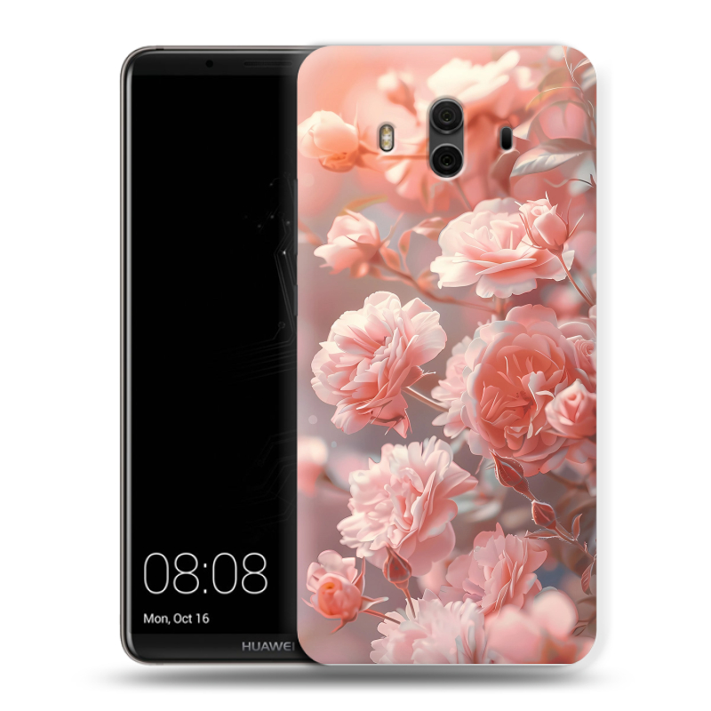 Пластиковый чехол на Huawei Mate 10 с принтом Розовые розы Пластиковый чехол на Huawei Mate 10 с принтом Розовые розы