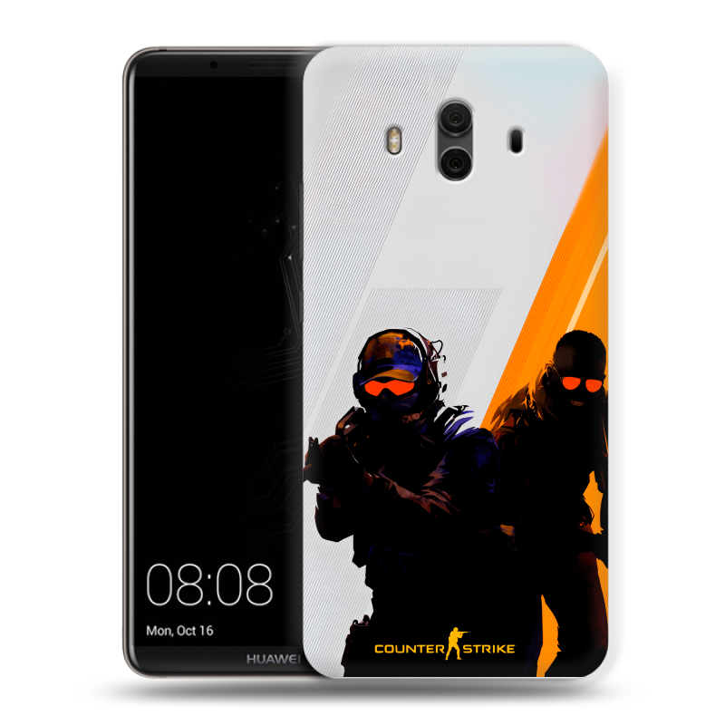Силиконовый чехол на Huawei Mate 10 с принтом Контер страйк Counter strike Силиконовый чехол на Huawei Mate 10 с принтом Контер страйк Counter strike