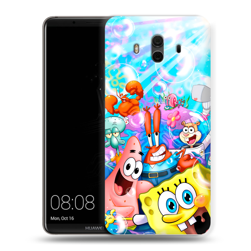 Силиконовый чехол на Huawei Mate 10 с принтом спанчбоб спанч боб Силиконовый чехол на Huawei Mate 10 с принтом спанчбоб спанч боб