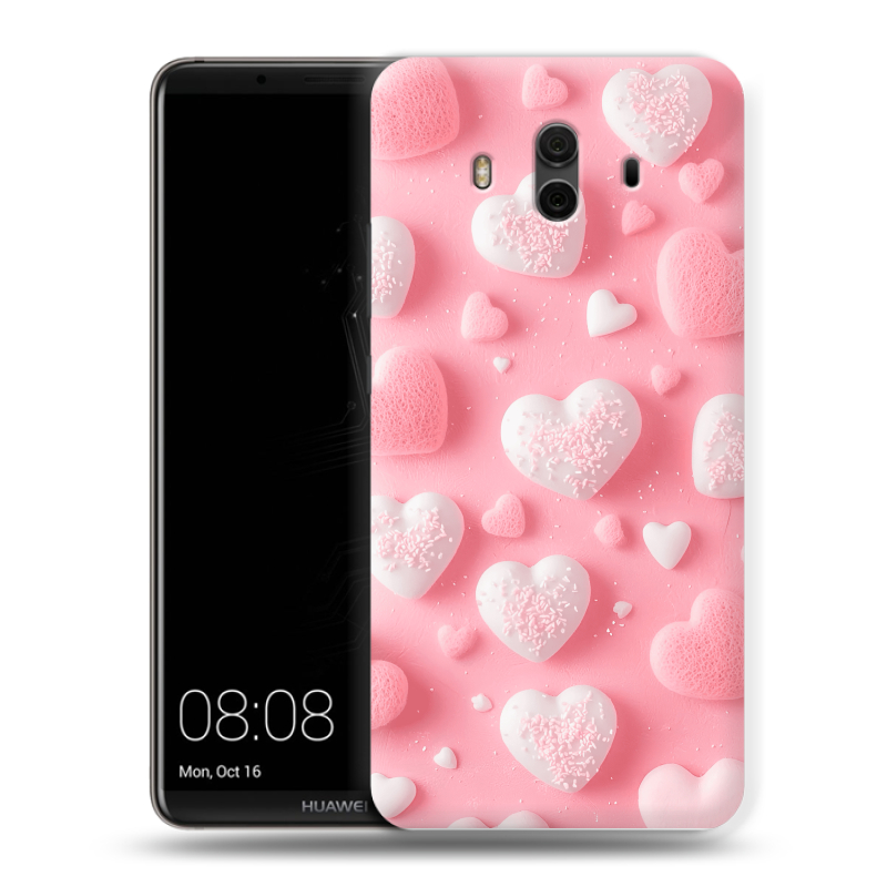Пластиковый чехол на Huawei Mate 10 с принтом Сердечки Пластиковый чехол на Huawei Mate 10 с принтом Сердечки