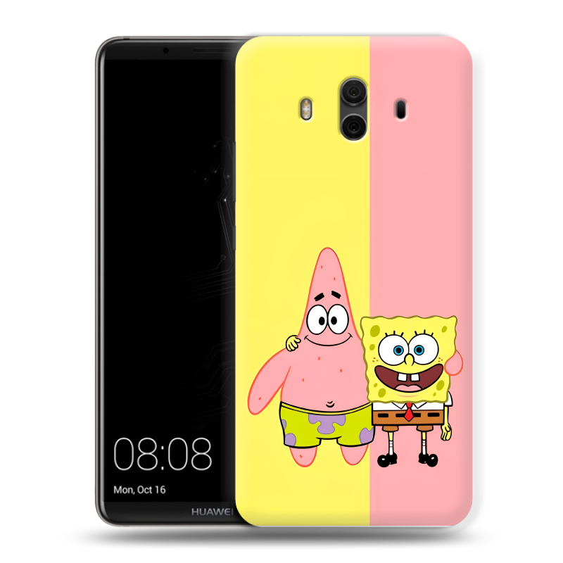 Силиконовый чехол на Huawei Mate 10 с принтом Спанч боб Спанчбоб Силиконовый чехол на Huawei Mate 10 с принтом Спанч боб Спанчбоб