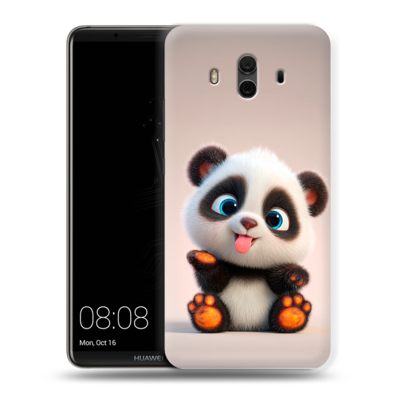 Пластиковый чехол на Huawei Mate 10 с принтом милая панда Пластиковый чехол на Huawei Mate 10 с принтом милая панда