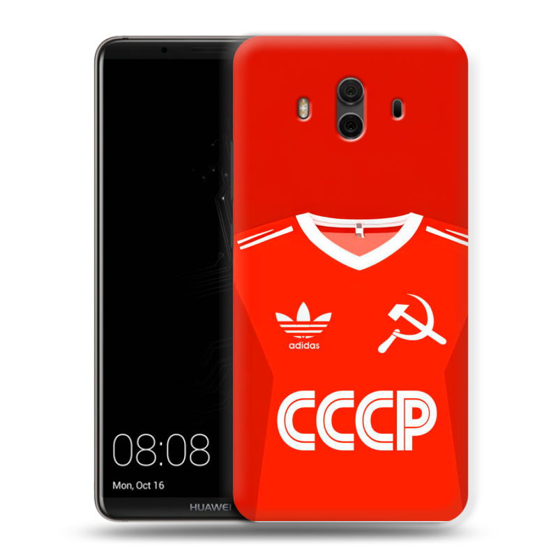 Пластиковый чехол на Huawei Mate 10 с принтом Флаг Герб СССР Пластиковый чехол на Huawei Mate 10 с принтом Флаг Герб СССР