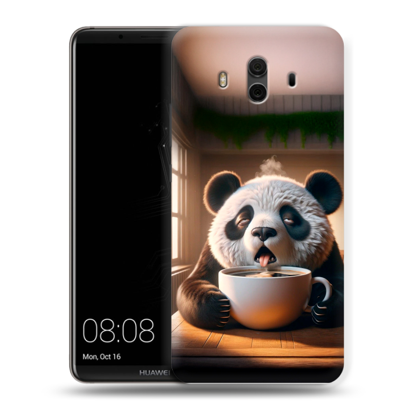 Силиконовый чехол на Huawei Mate 10 с принтом смешная панда Силиконовый чехол на Huawei Mate 10 с принтом смешная панда