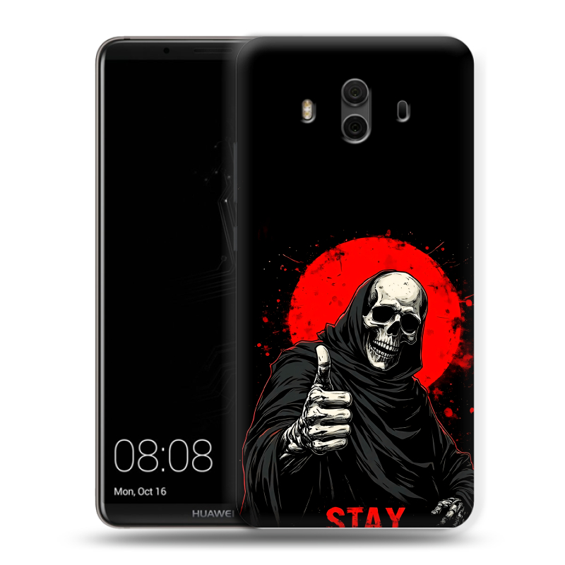 Силиконовый чехол на Huawei Mate 10 с принтом смешной скелет Силиконовый чехол на Huawei Mate 10 с принтом смешной скелет