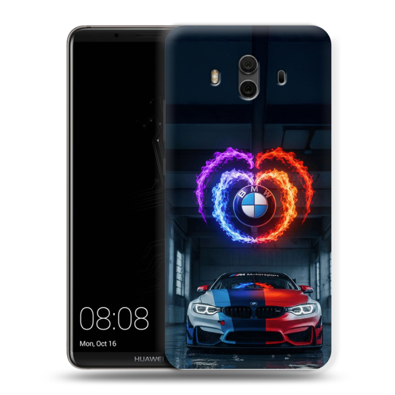 Силиконовый чехол на Huawei Mate 10 с принтом BMW БМВ Силиконовый чехол на Huawei Mate 10 с принтом BMW БМВ