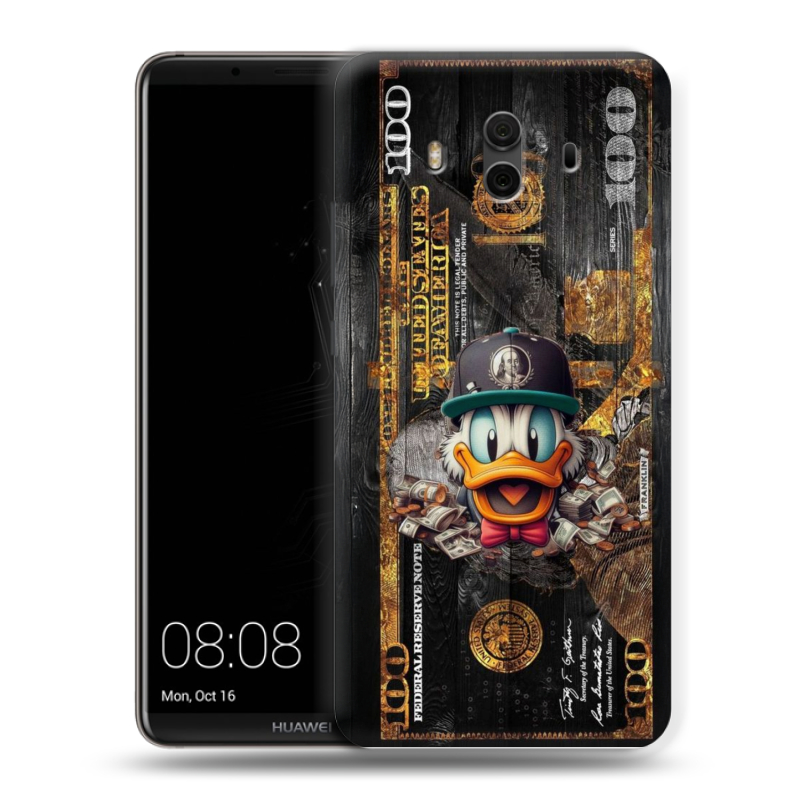 Пластиковый чехол на Huawei Mate 10 с принтом Дональд Дак Доллар Пластиковый чехол на Huawei Mate 10 с принтом Дональд Дак Доллар