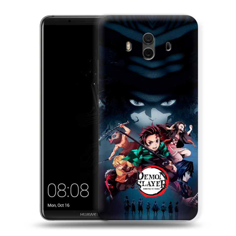 Пластиковый чехол на Huawei Mate 10 с принтом Demon Slayer Клинок рассекающий демонов Пластиковый чехол на Huawei Mate 10 с принтом Demon Slayer Клинок рассекающий демонов