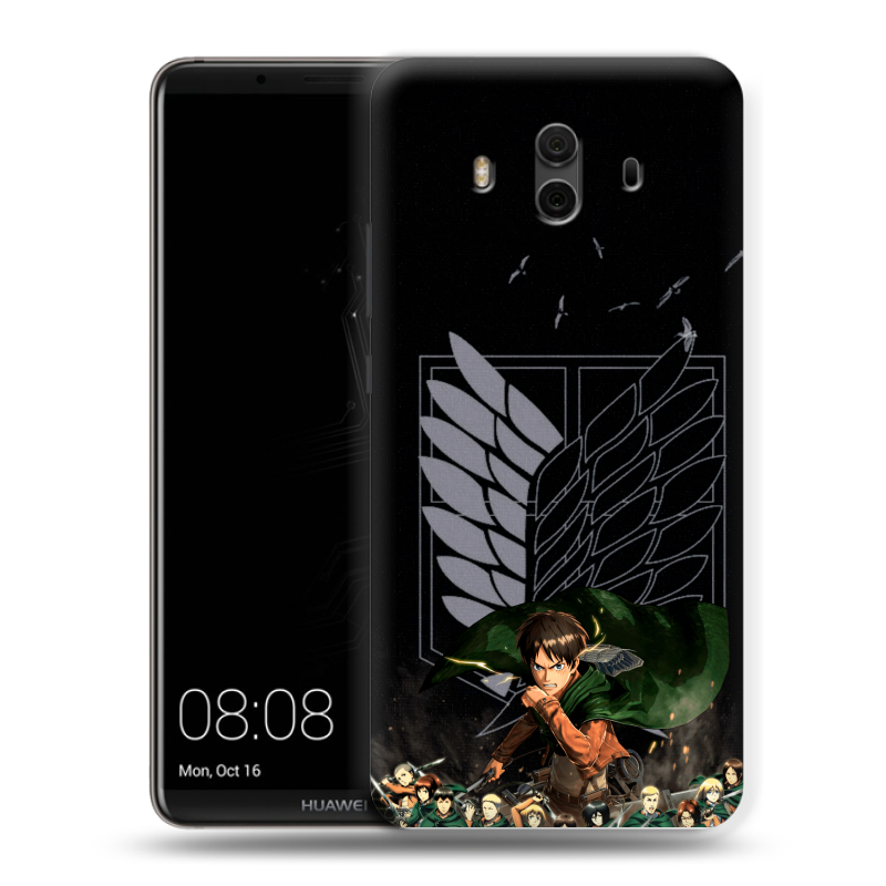 Пластиковый чехол на Huawei Mate 10 с принтом Атака титанов Пластиковый чехол на Huawei Mate 10 с принтом Атака титанов