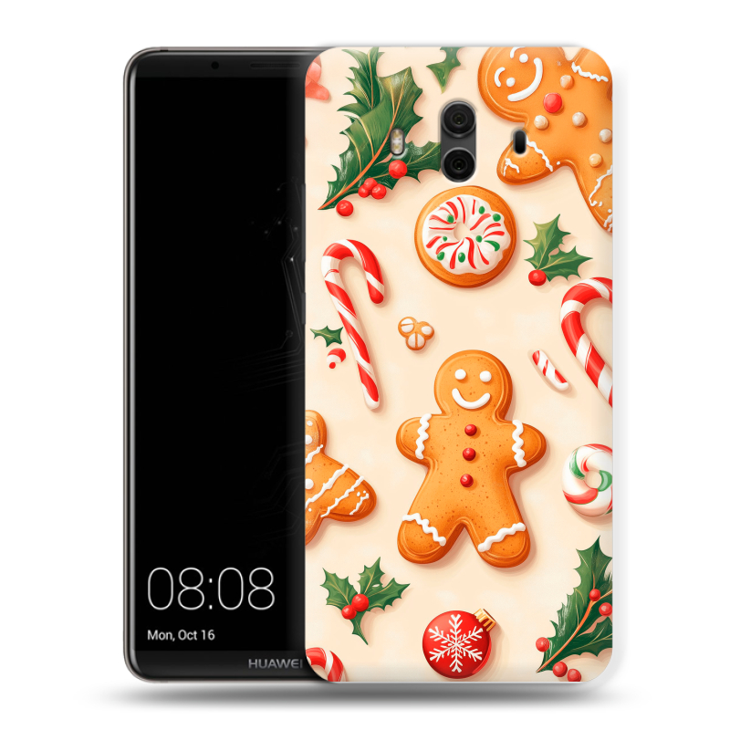 Пластиковый чехол на Huawei Mate 10 с принтом Новый год Пластиковый чехол на Huawei Mate 10 с принтом Новый год