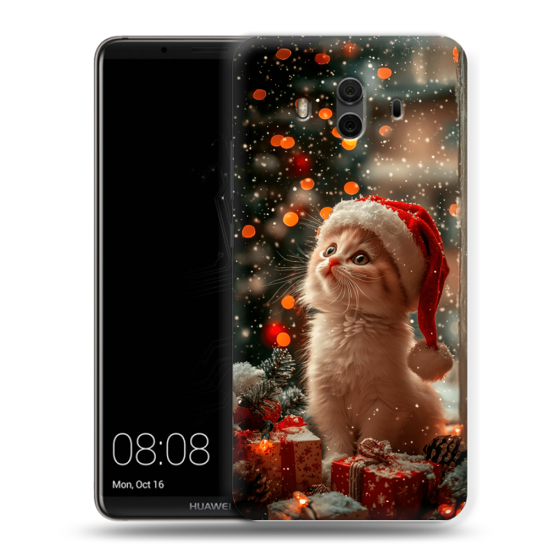 Силиконовый чехол на Huawei Mate 10 с принтом Новый год Силиконовый чехол на Huawei Mate 10 с принтом Новый год