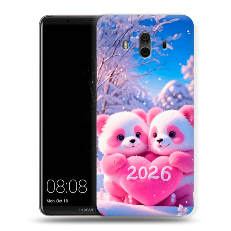 Силиконовый чехол на Huawei Mate 10 с принтом Новый год Силиконовый чехол на Huawei Mate 10 с принтом Новый год