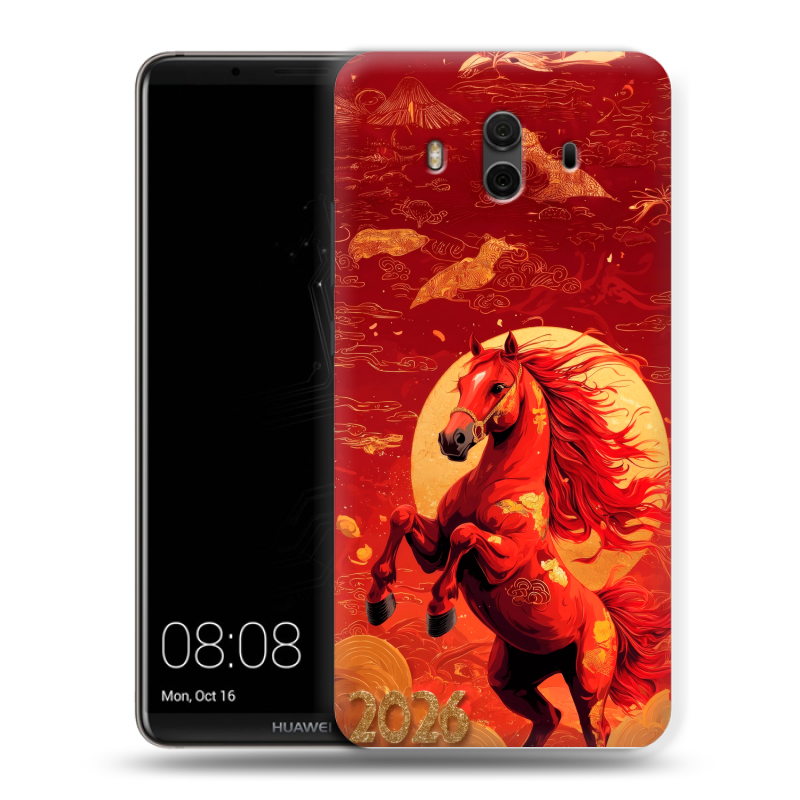 Силиконовый чехол на Huawei Mate 10 с принтом Новый год Силиконовый чехол на Huawei Mate 10 с принтом Новый год