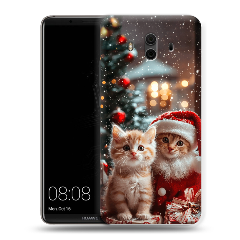 Силиконовый чехол на Huawei Mate 10 с принтом Новый год Силиконовый чехол на Huawei Mate 10 с принтом Новый год