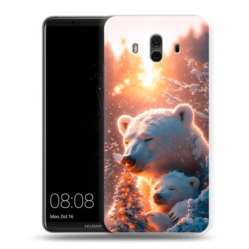 Пластиковый чехол на Huawei Mate 10 с принтом Новый год Пластиковый чехол на Huawei Mate 10 с принтом Новый год