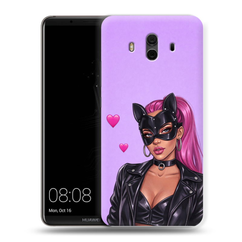Силиконовый чехол на Huawei Mate 10 с принтом женский Силиконовый чехол на Huawei Mate 10 с принтом женский