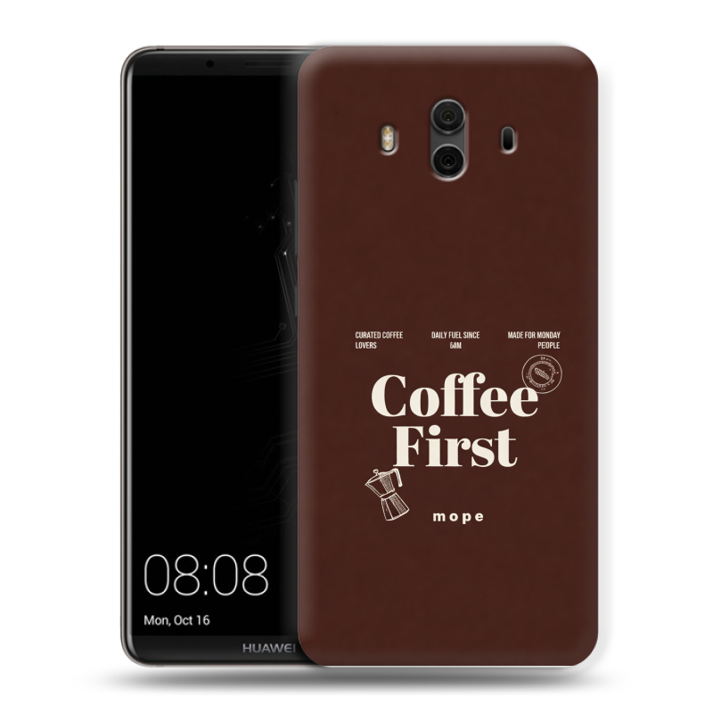 Пластиковый чехол на Huawei Mate 10 с принтом женский Пластиковый чехол на Huawei Mate 10 с принтом женский