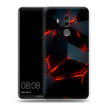 Силиконовый чехол на Huawei Mate 10 Pro с принтом Яркие абстракции