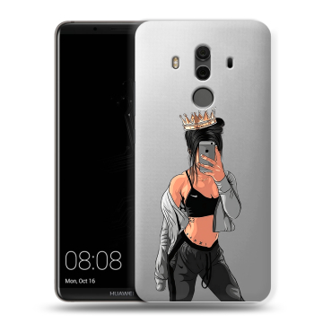 Силиконовый чехол на Huawei Mate 10 Pro с принтом Женские принты