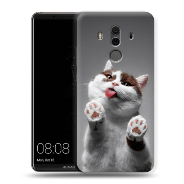 Силиконовый чехол на Huawei Mate 10 Pro с принтом Коты
