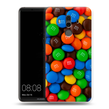 Силиконовый чехол на Huawei Mate 10 Pro с принтом Конфеты