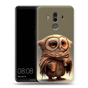 Силиконовый чехол на Huawei Mate 10 Pro с принтом Сова