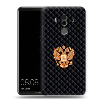 Силиконовый чехол на Huawei Mate 10 Pro с принтом Герб России принт