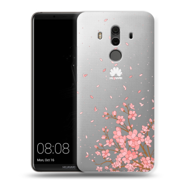 Силиконовый чехол на Huawei Mate 10 Pro с принтом Ветка сакуры Силиконовый чехол на Huawei Mate 10 Pro с принтом Ветка сакуры