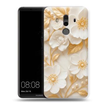 Силиконовый чехол на Huawei Mate 10 Pro с принтом Цветы