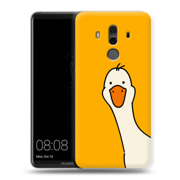 Силиконовый чехол на Huawei Mate 10 Pro с принтом Утка Силиконовый чехол на Huawei Mate 10 Pro с принтом Утка