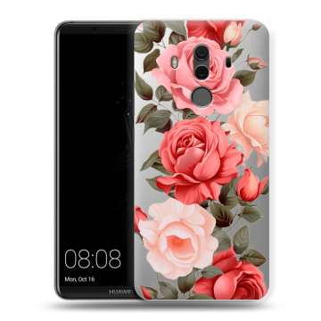 Силиконовый чехол на Huawei Mate 10 Pro с принтом Розы Силиконовый чехол на Huawei Mate 10 Pro с принтом Розы