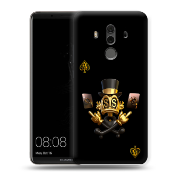 Силиконовый чехол на Huawei Mate 10 Pro с принтом Золотой скрудж макдак Силиконовый чехол на Huawei Mate 10 Pro с принтом Золотой скрудж макдак