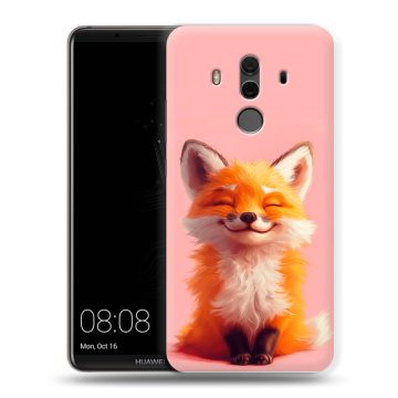 Силиконовый чехол на Huawei Mate 10 Pro с принтом милая лиса