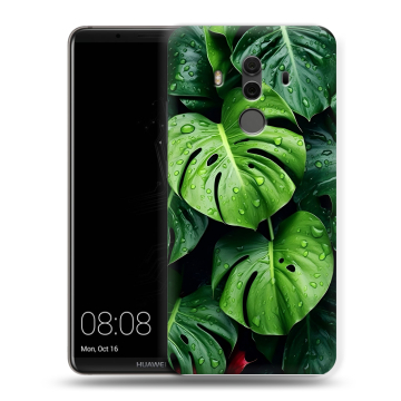Силиконовый чехол на Huawei Mate 10 Pro с принтом Листья Силиконовый чехол на Huawei Mate 10 Pro с принтом Листья