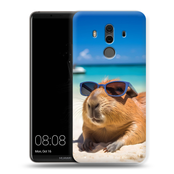 Силиконовый чехол на Huawei Mate 10 Pro с принтом Капибара