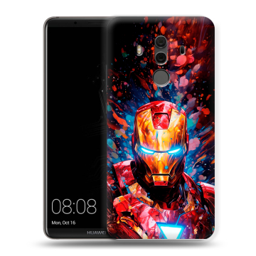 Силиконовый чехол на Huawei Mate 10 Pro с принтом Железный человек Ironman Силиконовый чехол на Huawei Mate 10 Pro с принтом Железный человек Ironman