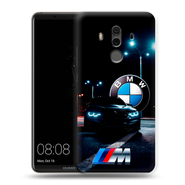 Силиконовый чехол на Huawei Mate 10 Pro с принтом БМВ BMW