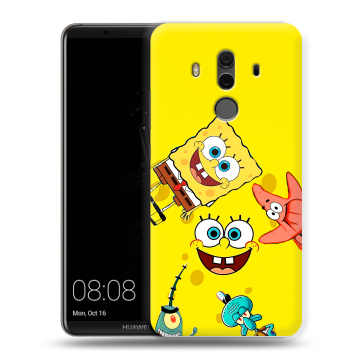 Силиконовый чехол на Huawei Mate 10 Pro с принтом Спанч боб Спанчбоб Силиконовый чехол на Huawei Mate 10 Pro с принтом Спанч боб Спанчбоб