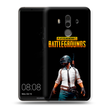 Силиконовый чехол на Huawei Mate 10 Pro с принтом PUGB ПАГБ