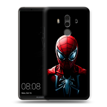 Силиконовый чехол на Huawei Mate 10 Pro с принтом Spiderman Человек паук Силиконовый чехол на Huawei Mate 10 Pro с принтом Spiderman Человек паук