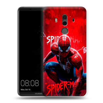Силиконовый чехол на Huawei Mate 10 Pro с принтом Spiderman Человек паук