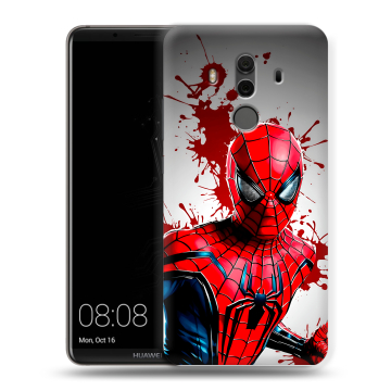 Силиконовый чехол на Huawei Mate 10 Pro с принтом Spiderman Человек паук Силиконовый чехол на Huawei Mate 10 Pro с принтом Spiderman Человек паук