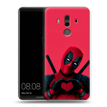 Силиконовый чехол на Huawei Mate 10 Pro с принтом Дедпул Deadpool Силиконовый чехол на Huawei Mate 10 Pro с принтом Дедпул Deadpool