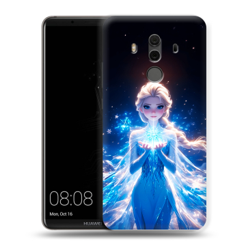 Силиконовый чехол на Huawei Mate 10 Pro с принтом Холодное сердце Frozen