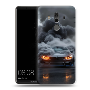 Силиконовый чехол на Huawei Mate 10 Pro с принтом BMW БМВ