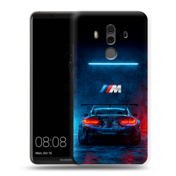 Силиконовый чехол на Huawei Mate 10 Pro с принтом BMW БМВ