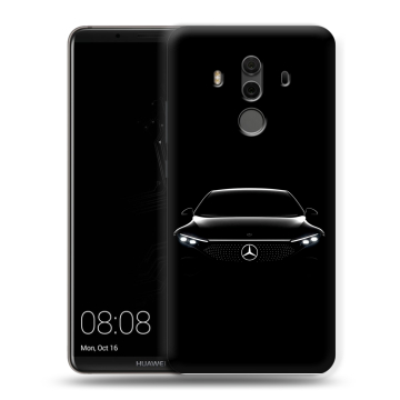 Силиконовый чехол на Huawei Mate 10 Pro с принтом Mercedes Мерседес