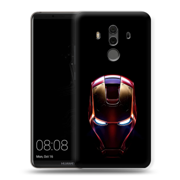 Силиконовый чехол на Huawei Mate 10 Pro с принтом IronMan Железный человек