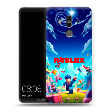 Силиконовый чехол на Huawei Mate 10 Pro с принтом Roblox Роблокс Силиконовый чехол на Huawei Mate 10 Pro с принтом Roblox Роблокс
