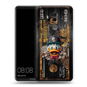 Силиконовый чехол на Huawei Mate 10 Pro с принтом Дональд Дак Доллар